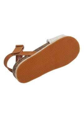 Sandales Pepe Jeans Berlin Bass beige pour fille