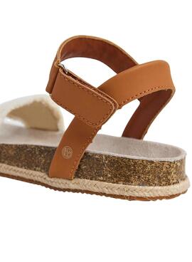 Sandales Pepe Jeans Berlin Bass beige pour fille