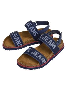 Sandales Pepe Jeans Berlin bleu marine pour garçon