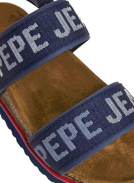 Sandales Pepe Jeans Berlin bleu marine pour garçon