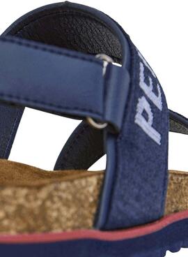 Sandales Pepe Jeans Berlin bleu marine pour garçon