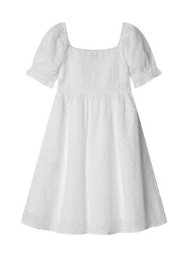 Robe Pepe Jeans Charlotte blanche pour fille