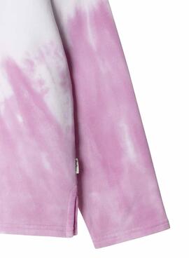 Sweatshirt   Pepe Jeans Amy tie dye rose pour fille