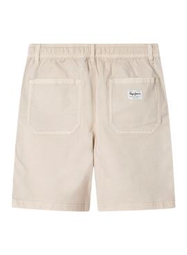 Bermudes Pepe Jeans Junior beige pour enfant