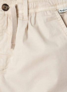 Bermudes Pepe Jeans Junior beige pour enfant