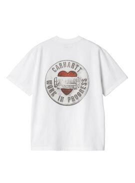 T-shirt Carhartt Button blanc pour femme