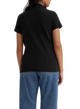 Polo Levis Housemark noir pour femme