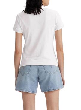 Polo Levis Housemark blanc pour femme