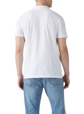 Polo Levis Housemark blanc pour homme.