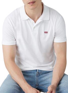 Polo Levis Housemark blanc pour homme.