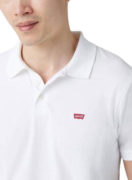 Polo Levis Housemark blanc pour homme.