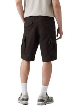 Bermudes Levi's Cargo noir pour homme.