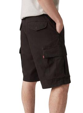 Bermudes Levi's Cargo noir pour homme.