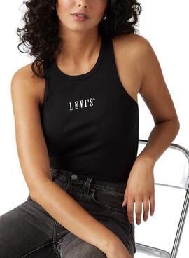 Débardeur Levi's Gemini noir sans manches pour femme