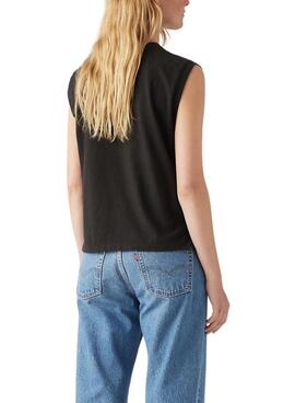 T-shirt Levis Boxy noir pour femme