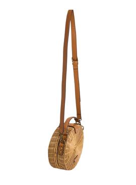 Sac Pepe Jeans Ryleigh en rotin pour femme