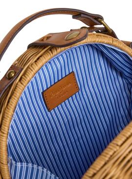 Sac Pepe Jeans Ryleigh en rotin pour femme