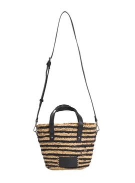 Sac Pepe Jeans Fiona naturel et noir pour femme