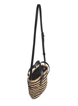 Sac Pepe Jeans Fiona naturel et noir pour femme