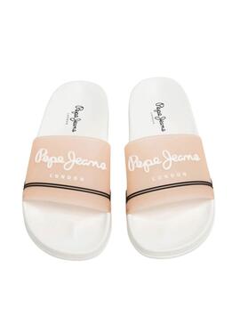 Sandales Pepe Jeans Slider orange pour femme