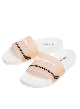 Sandales Pepe Jeans Slider orange pour femme