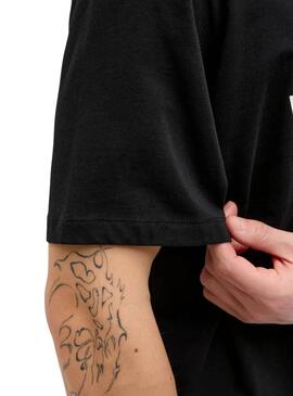 T-shirt Jack and Jones Hawaii Shape noir pour homme