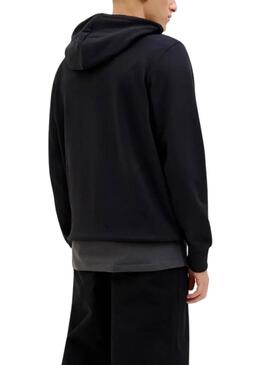 Sweat à capuche Jack and Jones Hawaii Shape bleu marine pour homme
