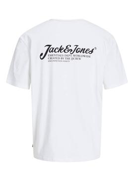 T-shirt Jack and Jones Beau blanc pour homme
