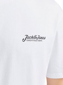 T-shirt Jack and Jones Beau blanc pour homme