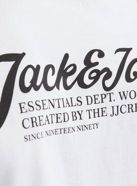 T-shirt Jack and Jones Beau blanc pour homme