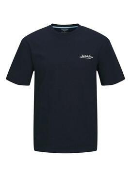 T-shirt Jack and Jones Beau bleu marine pour homme