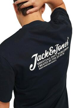 T-shirt Jack and Jones Beau bleu marine pour homme