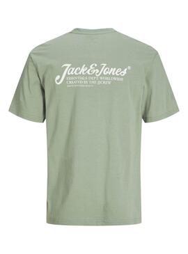 T-shirt Jack and Jones Beau verte pour homme