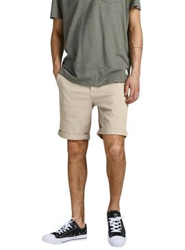 Bermudas Jack and Jones Dave beige pour homme