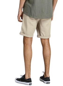 Bermudas Jack and Jones Dave beige pour homme