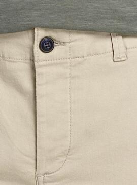 Bermudas Jack and Jones Dave beige pour homme