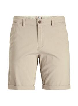 Bermudas Jack and Jones Dave beige pour homme