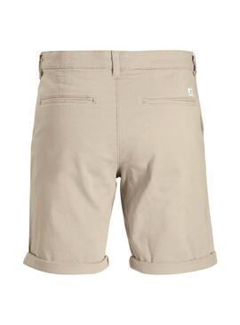 Bermudas Jack and Jones Dave beige pour homme