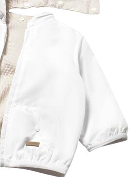 Coupe-vent réversible blanc Mayoral blanc  pour bébé