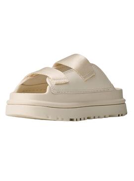 Sandales UGG GoldenGlow Slide beige pour fille et garçon