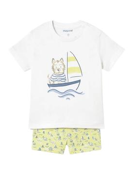 Maillot Mayoral t-shirt jaune sorbet bébé