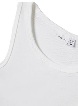 T-shirt Name It Holutti blanc pour fille