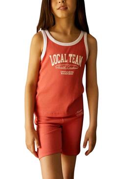  Top Name It Hasinna Short Slim rouge pour filles