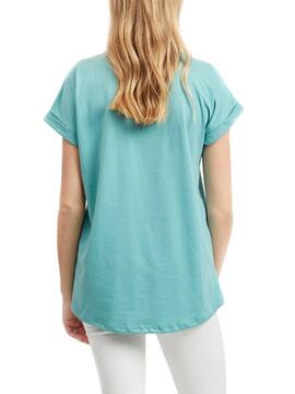 T-Shirt Bleu Vila Vidreamers pour Femme