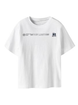 T-shirt Name It Hold blanc pour garçon