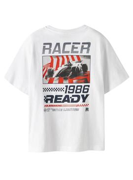 T-shirt Name It Hold blanc pour garçon