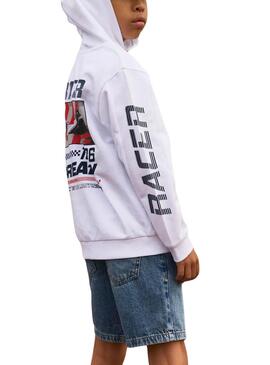 Sweatshirt   Name It Hepaw Regular blanc pour garçon