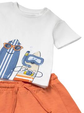 Set Mayoral Planche de surf orange pour bébé