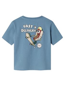 T-shirt Name It David Regular bleue pour garçon