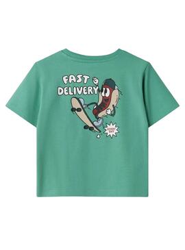 T-shirt Name It David Regular vert pour garçon